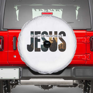Jesus Christian Bible Spare Tire Cover The Way The Truth The Life TS14 White Print Your Wear