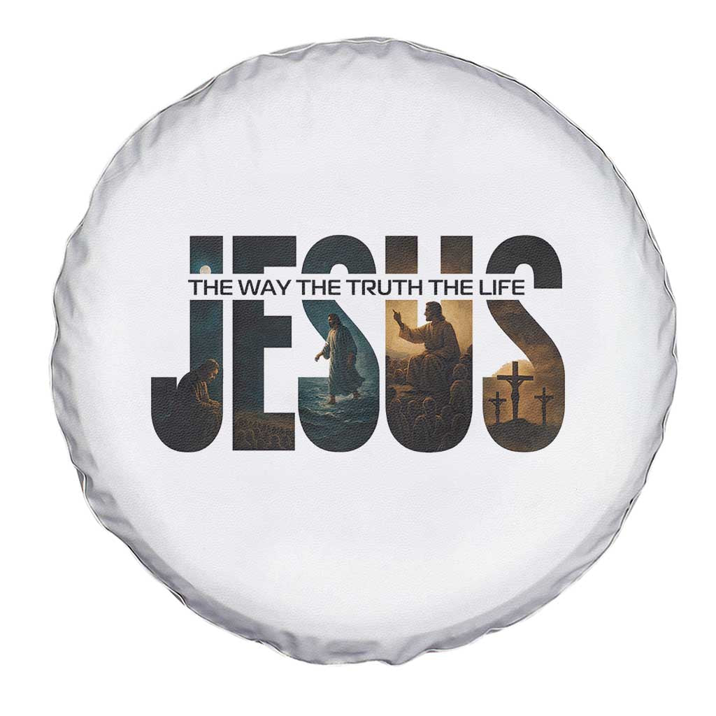 Jesus Christian Bible Spare Tire Cover The Way The Truth The Life TS14 Print Your Wear