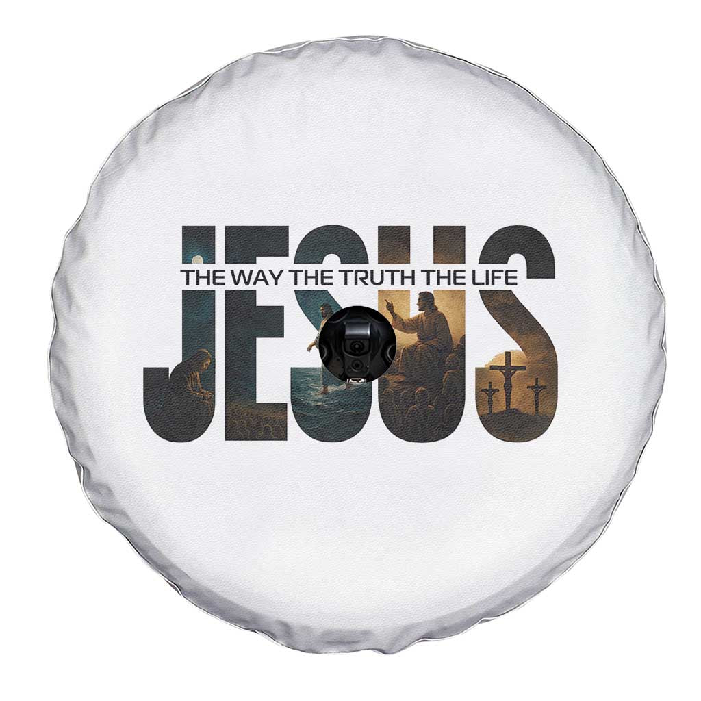Jesus Christian Bible Spare Tire Cover The Way The Truth The Life TS14 Print Your Wear