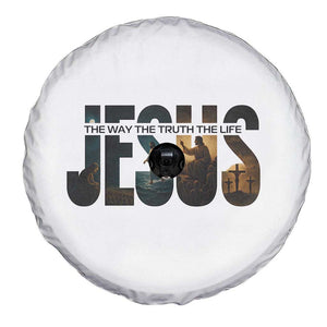 Jesus Christian Bible Spare Tire Cover The Way The Truth The Life TS14 Print Your Wear