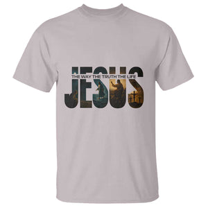 Jesus Christian Bible T Shirt The Way The Truth The Life TS14 Ice Gray Print Your Wear