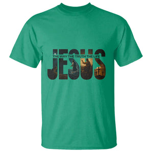 Jesus Christian Bible T Shirt The Way The Truth The Life TS14 Irish Green Print Your Wear