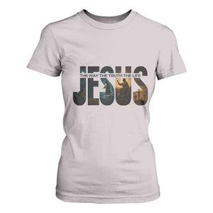 Jesus Christian Bible T Shirt For Women The Way The Truth The Life TS14 Ice Gray Print Your Wear