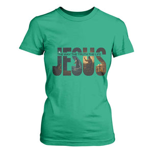 Jesus Christian Bible T Shirt For Women The Way The Truth The Life TS14 Irish Green Print Your Wear