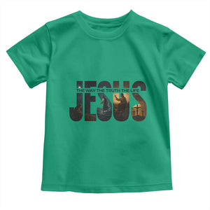 Jesus Christian Bible Toddler T Shirt The Way The Truth The Life TS14 Irish Green Print Your Wear