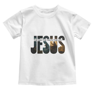 Jesus Christian Bible Toddler T Shirt The Way The Truth The Life TS14 White Print Your Wear