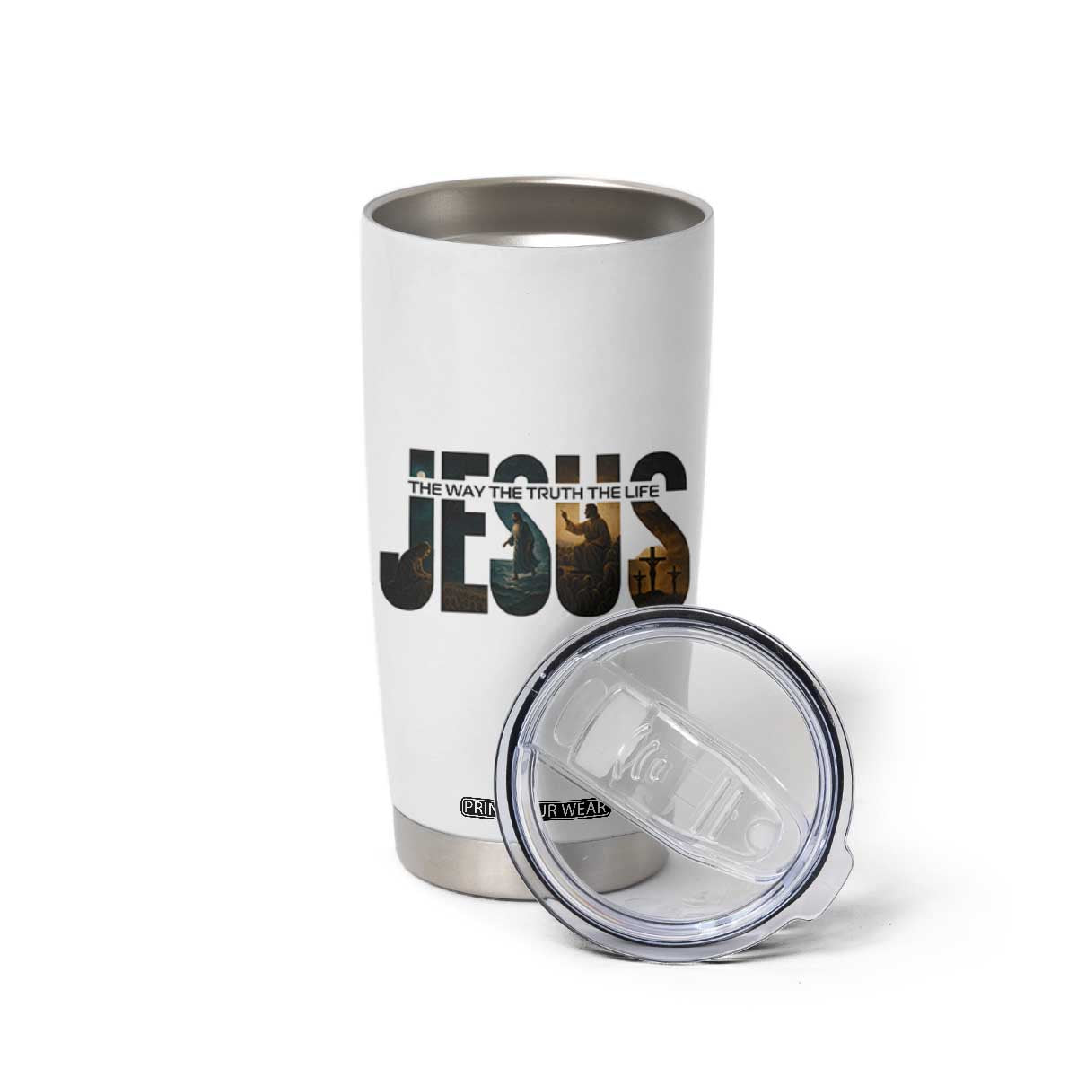 Jesus Christian Bible Tumbler Cup The Way The Truth The Life TS14 Print Your Wear