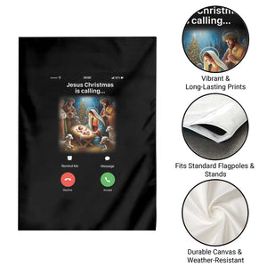 Jesus Christmas Garden Flag Video Call Nativity Scene Funny Christian Xmas TS14 Print Your Wear