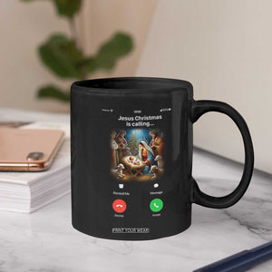 Jesus Christmas Coffee Mug Video Call Nativity Scene Funny Christian Xmas TS14 Print Your Wear