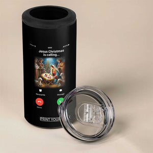 Jesus Christmas 4 in 1 Can Cooler Tumbler Video Call Nativity Scene Funny Christian Xmas TS14 Print Your Wear