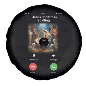 Jesus Christmas Spare Tire Cover Video Call Nativity Scene Funny Christian Xmas TS14 Print Your Wear