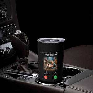 Jesus Christmas Tumbler Cup Video Call Nativity Scene Funny Christian Xmas TS14 Print Your Wear