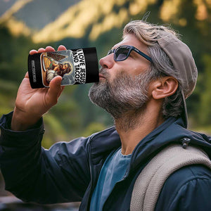 Funny Jesus Christian Christmas 4 in 1 Can Cooler Tumbler I Love Jesus And Tacos TS14 Print Your Wear