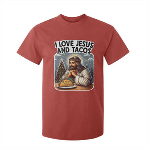 Funny Jesus Christian Christmas T Shirt For Kid I Love Jesus And Tacos TS14 Red Print Your Wear