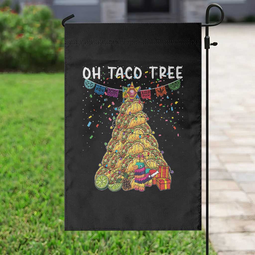 Taco Christmas Tree Garden Flag Funny Xmas Foodie Mexican TS14 Print Your Wear