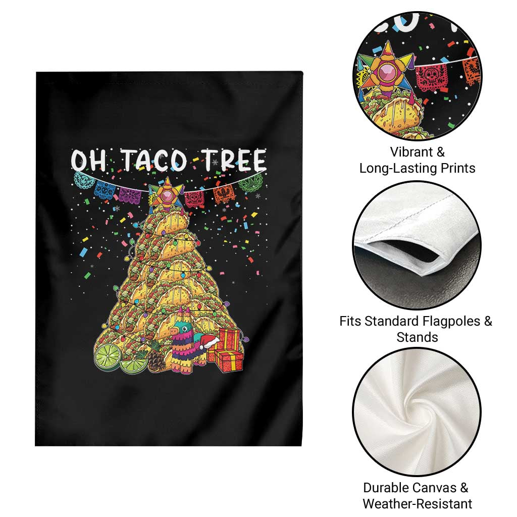 Taco Christmas Tree Garden Flag Funny Xmas Foodie Mexican TS14 Print Your Wear