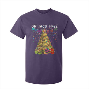 Taco Christmas Tree T Shirt For Kid Funny Xmas Foodie Mexican TS14 Purple Print Your Wear