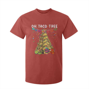Taco Christmas Tree T Shirt For Kid Funny Xmas Foodie Mexican TS14 Red Print Your Wear
