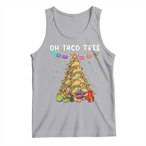 Taco Christmas Tree Tank Top Funny Xmas Foodie Mexican TS14 Athletic Heather Print Your Wear