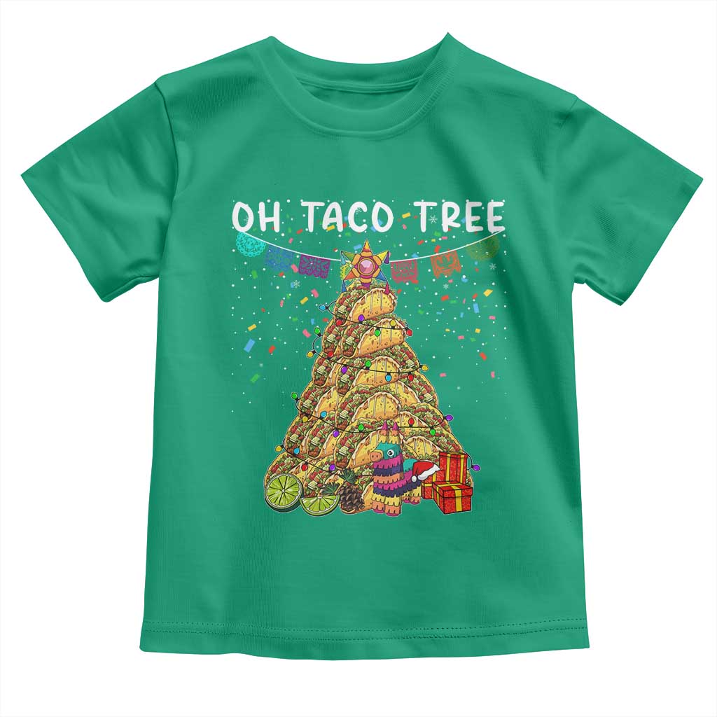 Taco Christmas Tree Toddler T Shirt Funny Xmas Foodie Mexican TS14 Irish Green Print Your Wear