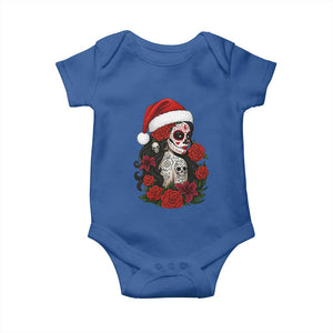 Dia De Los Muertos Mexican Christmas Baby Onesie Day of the Dead Sugar Skull Women TS14 Royal Blue Print Your Wear