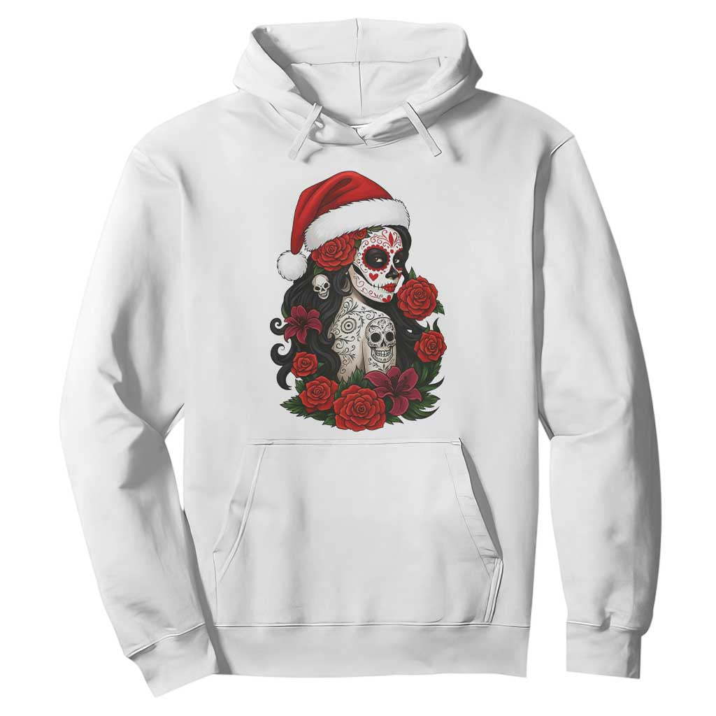 Dia De Los Muertos Mexican Christmas Hoodie Day of the Dead Sugar Skull Women TS14 White Print Your Wear