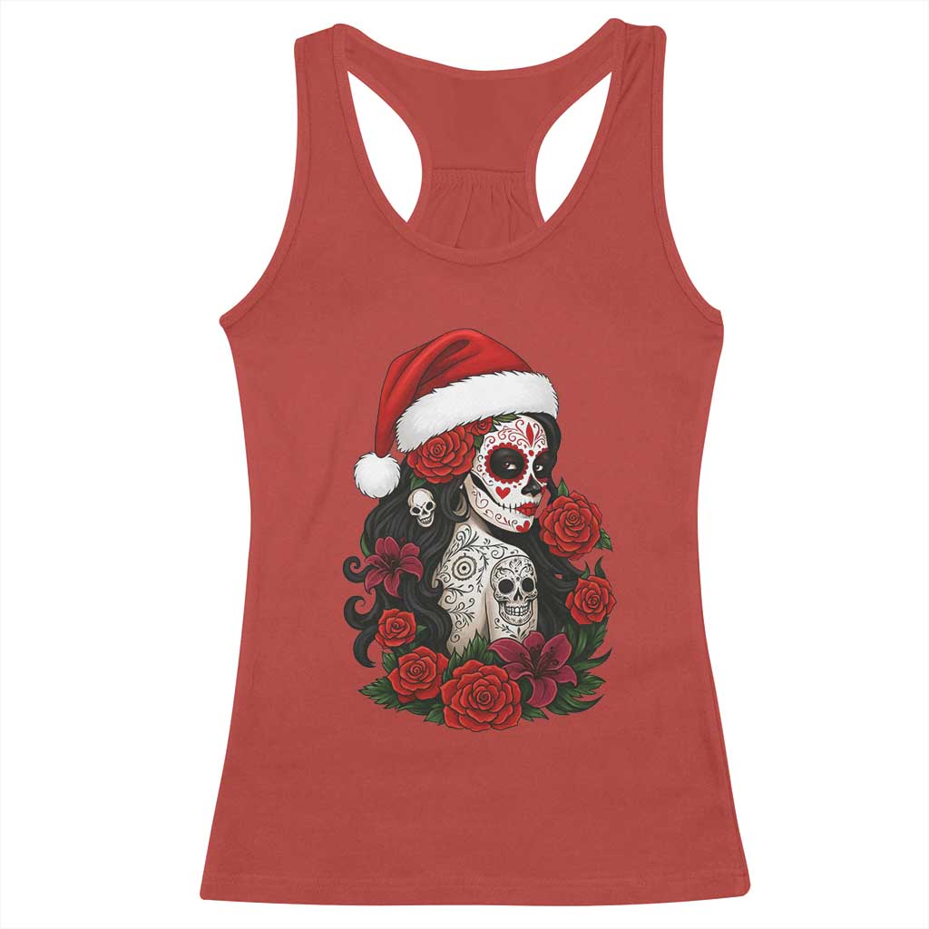 Dia De Los Muertos Mexican Christmas Racerback Tank Top Day of the Dead Sugar Skull Women TS14 Red Print Your Wear