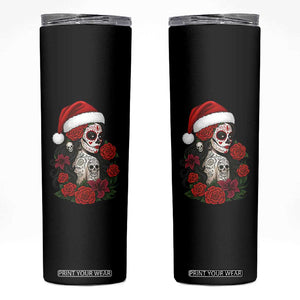 Dia De Los Muertos Mexican Christmas Skinny Tumbler Day of the Dead Sugar Skull Women TS14 Black Print Your Wear