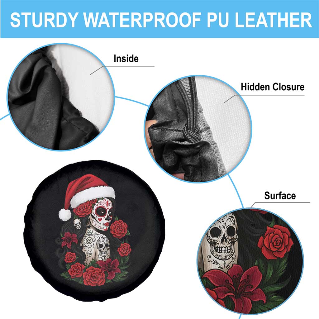 Dia De Los Muertos Mexican Christmas Spare Tire Cover Day of the Dead Sugar Skull Women TS14 Print Your Wear