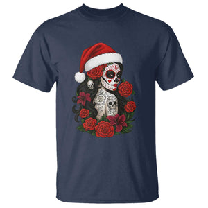 Dia De Los Muertos Mexican Christmas T Shirt Day of the Dead Sugar Skull Women TS14 Navy Print Your Wear