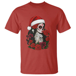 Dia De Los Muertos Mexican Christmas T Shirt Day of the Dead Sugar Skull Women TS14 Red Print Your Wear