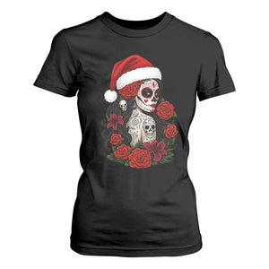 Dia De Los Muertos Mexican Christmas T Shirt For Women Day of the Dead Sugar Skull Women TS14 Black Print Your Wear