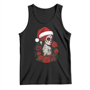 Dia De Los Muertos Mexican Christmas Tank Top Day of the Dead Sugar Skull Women TS14 Black Print Your Wear
