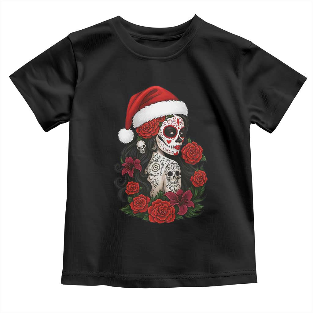 Dia De Los Muertos Mexican Christmas Toddler T Shirt Day of the Dead Sugar Skull Women TS14 Black Print Your Wear