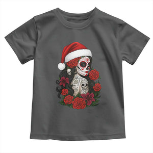 Dia De Los Muertos Mexican Christmas Toddler T Shirt Day of the Dead Sugar Skull Women TS14 Dark Heather Print Your Wear