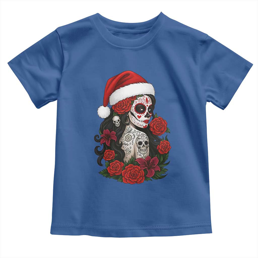 Dia De Los Muertos Mexican Christmas Toddler T Shirt Day of the Dead Sugar Skull Women TS14 Royal Blue Print Your Wear