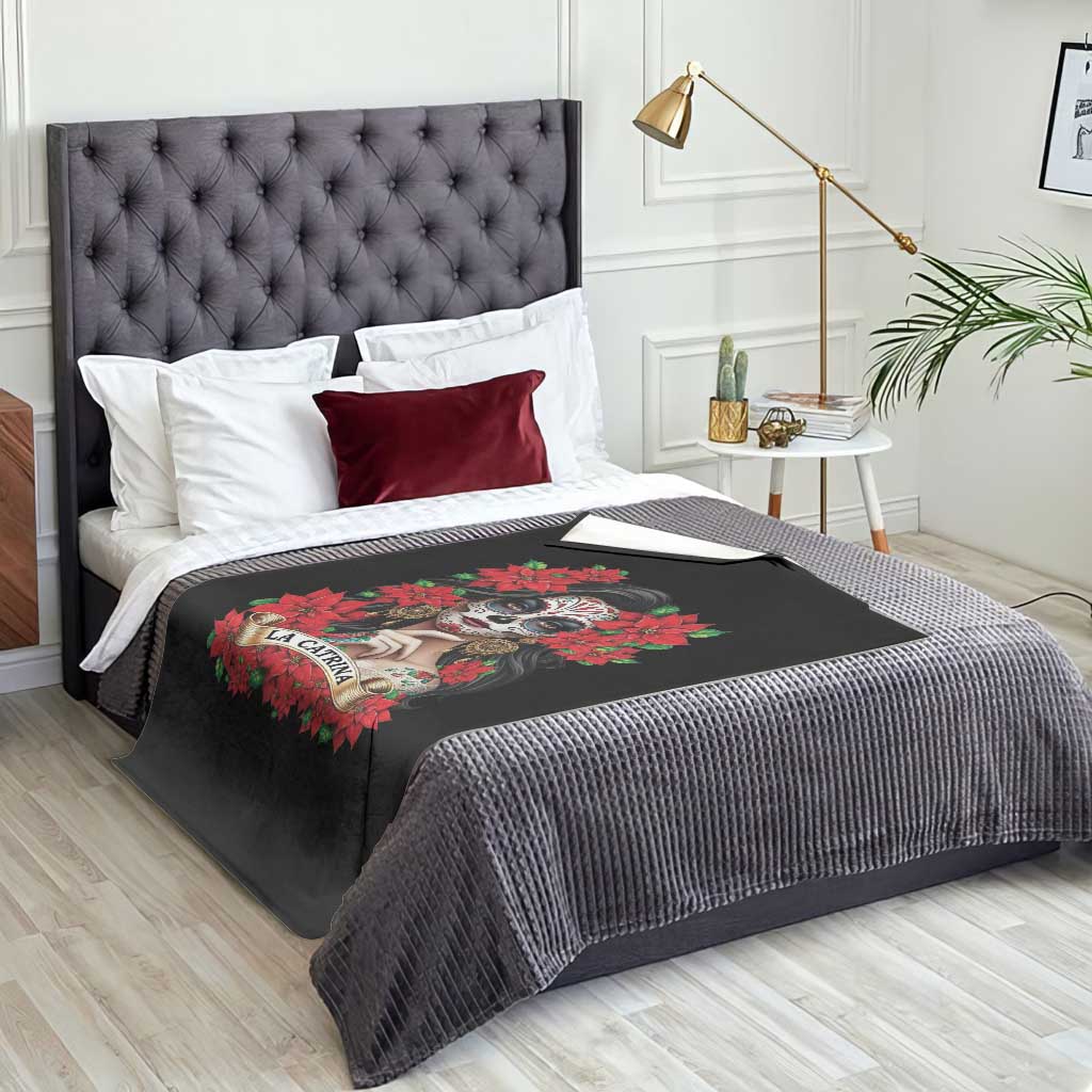 Dia De Los Muertos Mexican Throw Blanket Day of the Dead Sugar Skull Women TS14 Print Your Wear