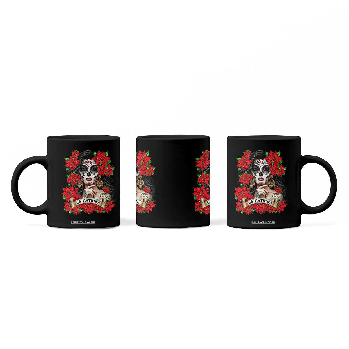Dia De Los Muertos Mexican Coffee Mug Day of the Dead Sugar Skull Women TS14 Print Your Wear