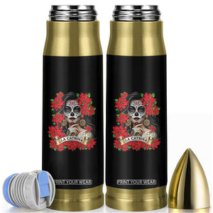 Dia De Los Muertos Mexican Bullet Tumbler Day of the Dead Sugar Skull Women TS14 Black Print Your Wear