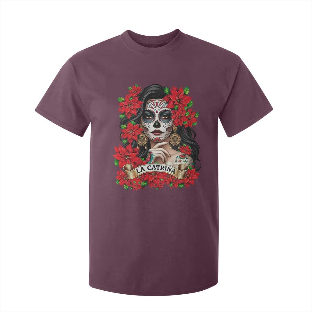 Dia De Los Muertos Mexican T Shirt For Kid Day of the Dead Sugar Skull Women TS14 Maroon Print Your Wear