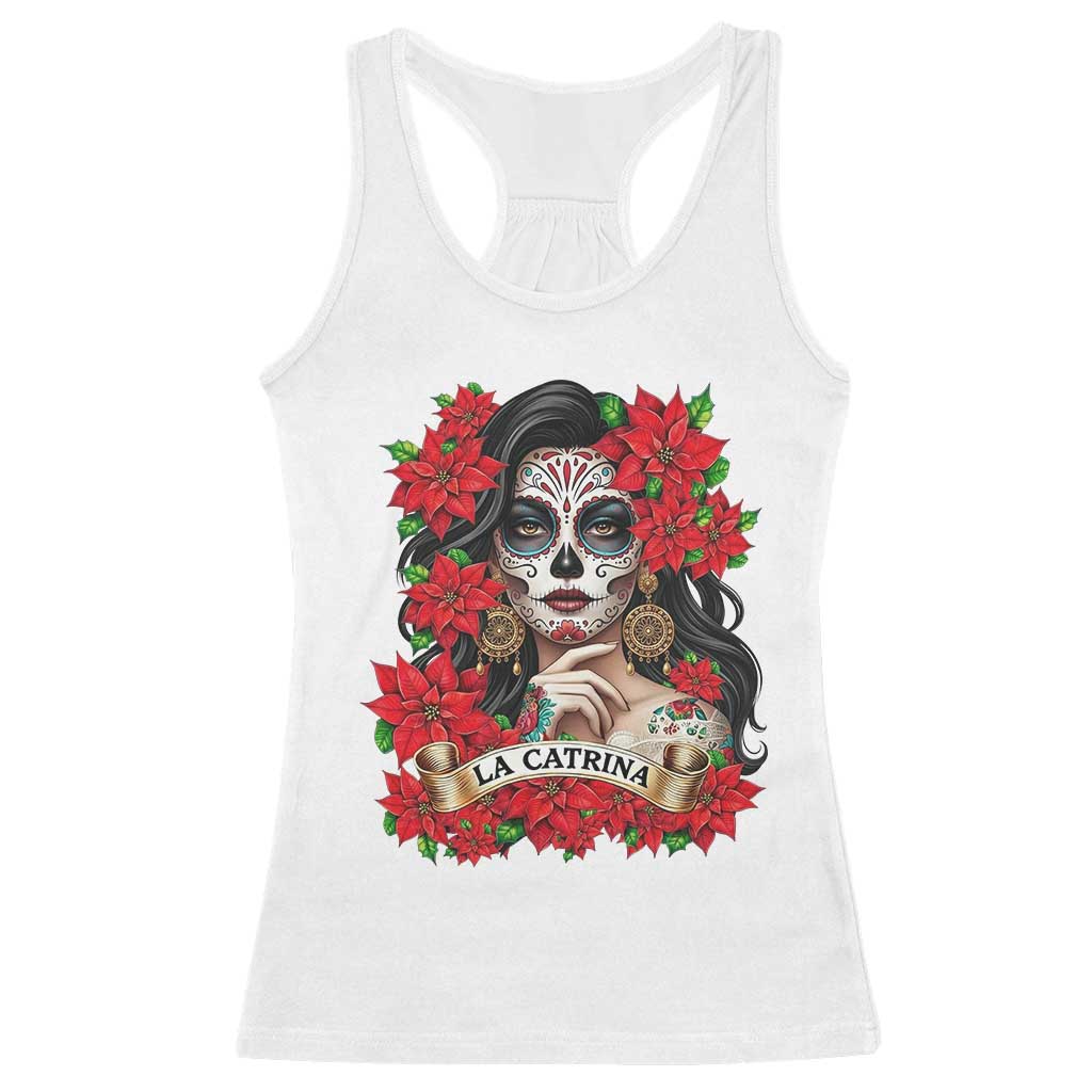 Dia De Los Muertos Mexican Racerback Tank Top Day of the Dead Sugar Skull Women TS14 White Print Your Wear