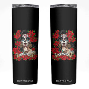 Dia De Los Muertos Mexican Skinny Tumbler Day of the Dead Sugar Skull Women TS14 Black Print Your Wear
