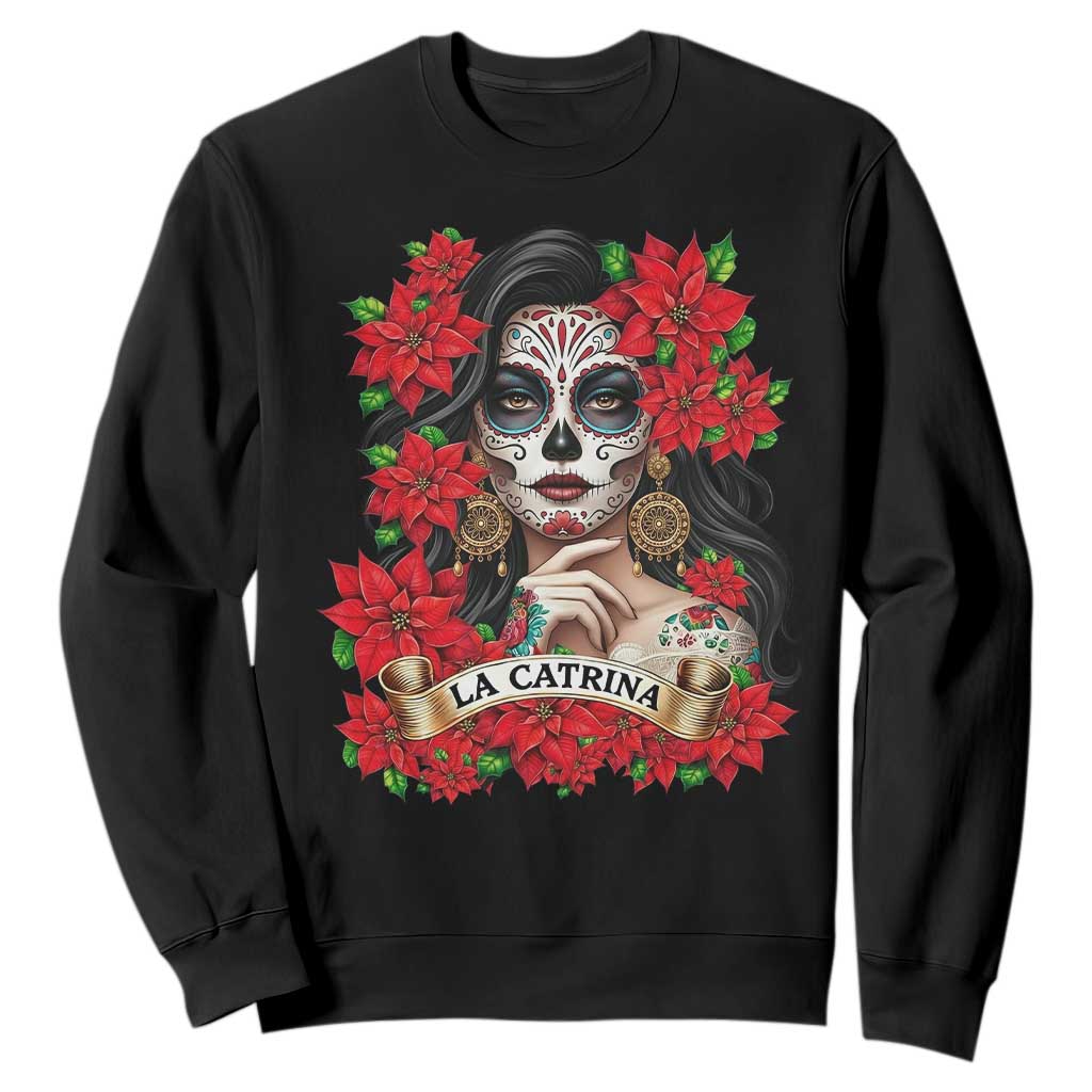 Dia De Los Muertos Mexican Sweatshirt Day of the Dead Sugar Skull Women TS14 Black Print Your Wear
