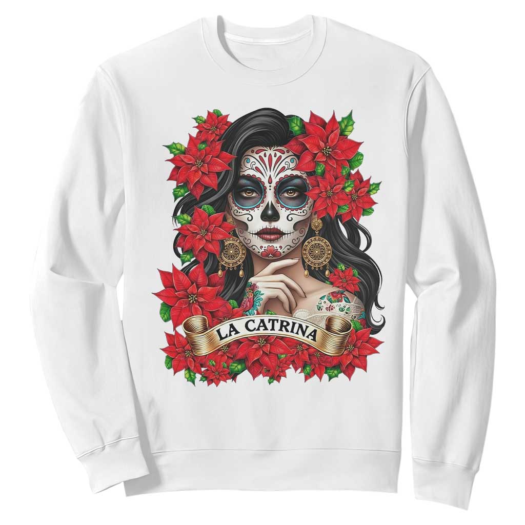 Dia De Los Muertos Mexican Sweatshirt Day of the Dead Sugar Skull Women TS14 White Print Your Wear