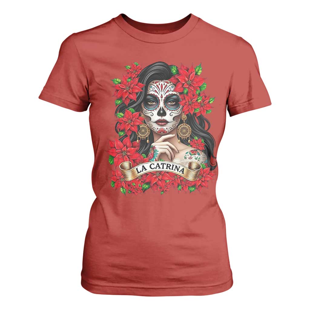 Dia De Los Muertos Mexican T Shirt For Women Day of the Dead Sugar Skull Women TS14 Red Print Your Wear