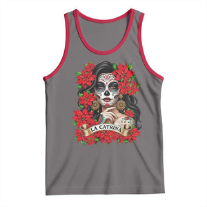 Dia De Los Muertos Mexican Tank Top Day of the Dead Sugar Skull Women TS14 Deep Heather Red Print Your Wear