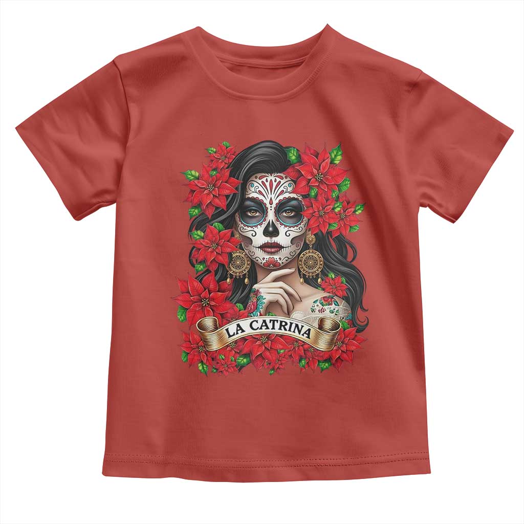 Dia De Los Muertos Mexican Toddler T Shirt Day of the Dead Sugar Skull Women TS14 Red Print Your Wear