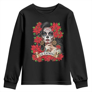 Dia De Los Muertos Mexican Youth Sweatshirt Day of the Dead Sugar Skull Women TS14 Black Print Your Wear