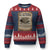 Day Of The Dead Ugly Christmas Sweater La Calavera Garbancera TS14 Navy Red Print Your Wear