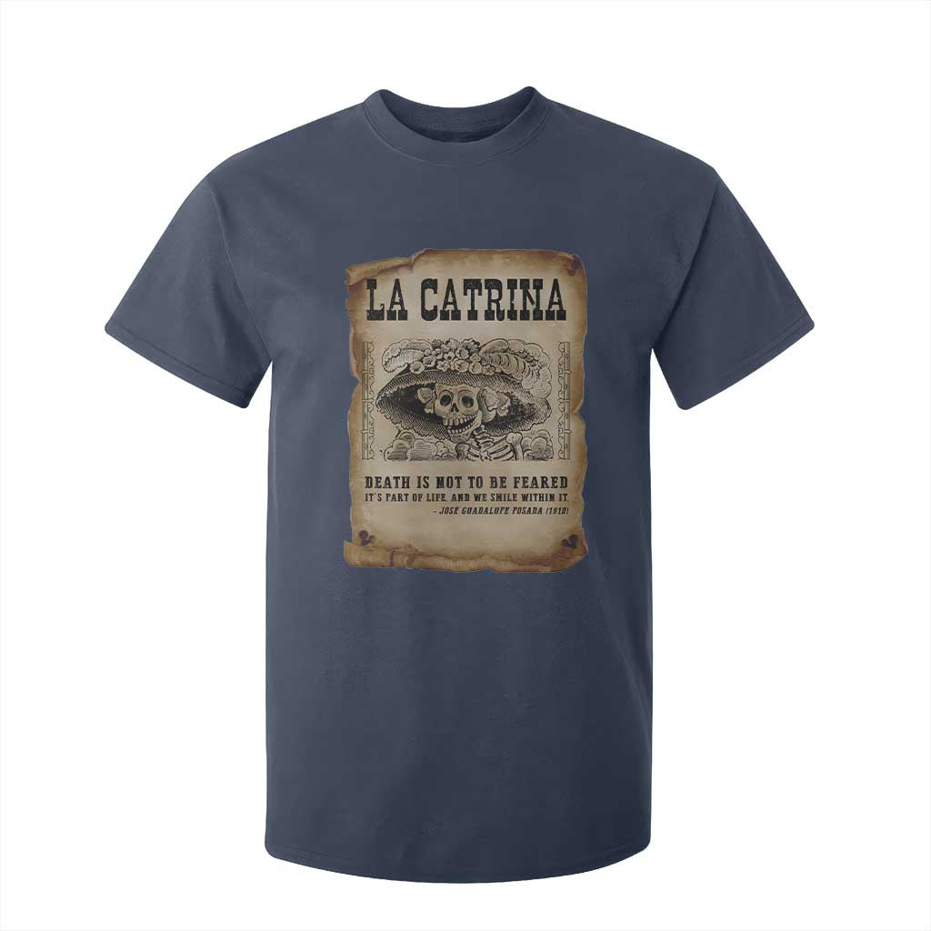 Day Of The Dead T Shirt For Kid La Calavera Garbancera TS14 Navy Print Your Wear